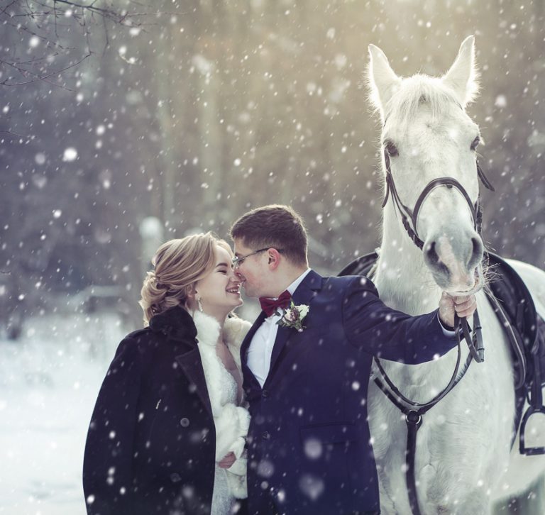 Свадебная фотосъемка с лошадьми